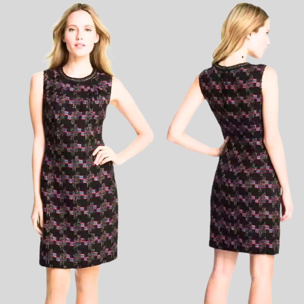 TRINA TURK Good Night Tweed Dress Size 14